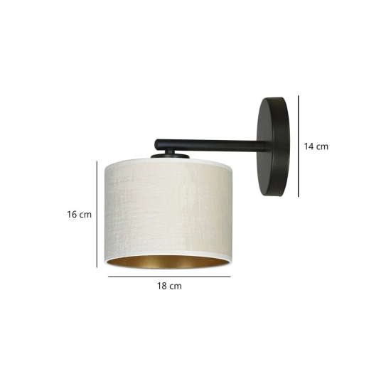 Kinkiet HILDE K1 BL WHITE 1052/K1 EMIBIG Lighting