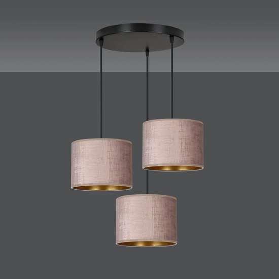 Lampa wisząca HILDE 3 BL PREMIUM ROSE 1053/3PREM EMIBIG Lighting