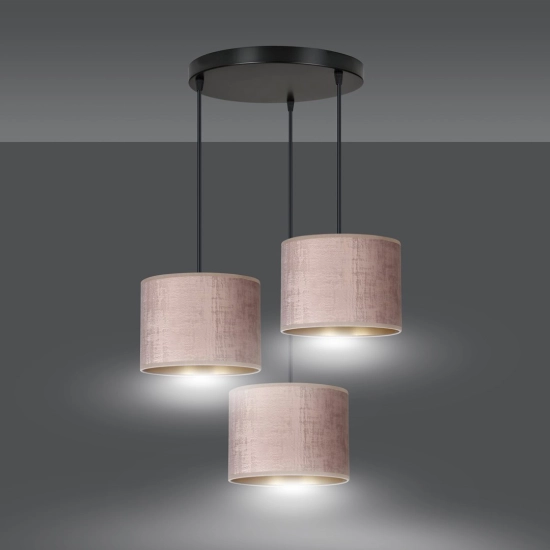 Lampa wisząca HILDE 3 BL PREMIUM ROSE 1053/3PREM EMIBIG Lighting