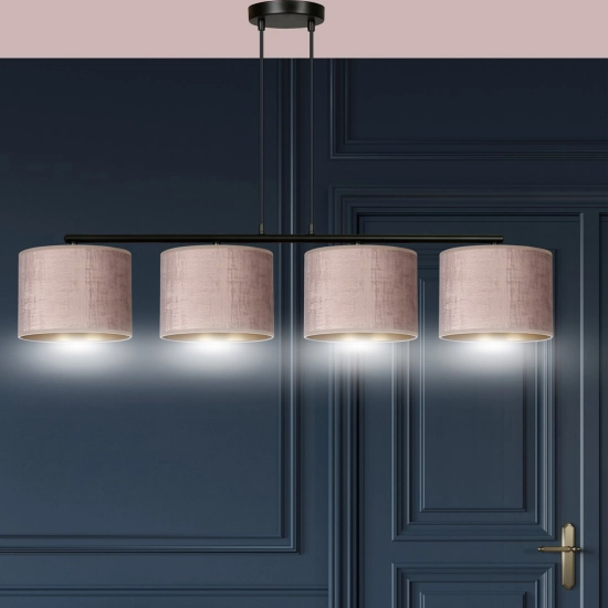Lampa wisząca HILDE 4 BL ROSE 1053/4 EMIBIG Lighting