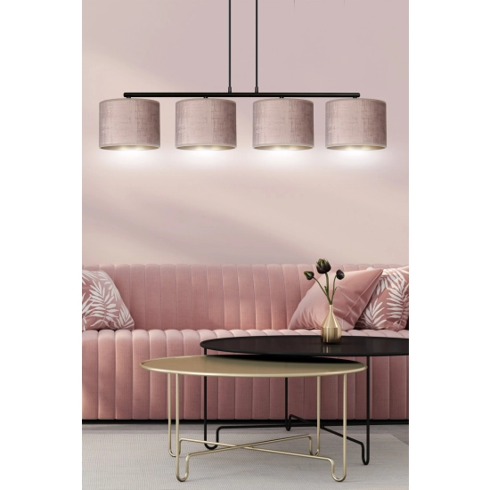Lampa wisząca HILDE 4 BL ROSE 1053/4 EMIBIG Lighting
