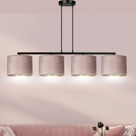 Lampa wisząca HILDE 4 BL ROSE 1053/4 EMIBIG Lighting