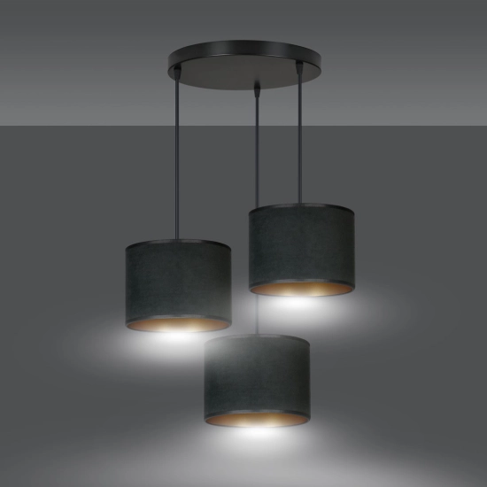 Lampa wisząca HILDE 3 BL PREMIUM BLACK 1054/3PREM EMIBIG Lighting