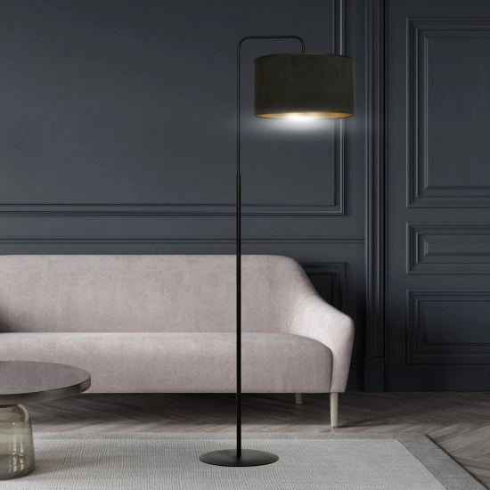 Lampa stojąca HILDE LP1 BL BLACK 1054/LP1 EMIBIG Lighting