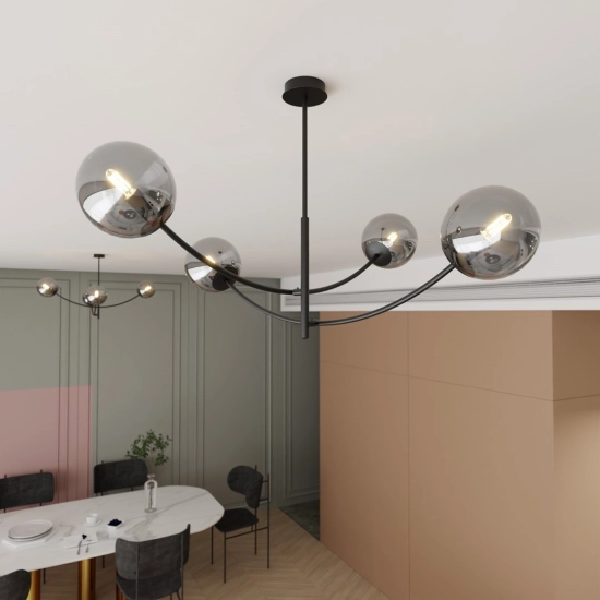 Lampa sufitowa HUNTER 4 BLACK/GRAFIT 1100/4 EMIBIG Lighting