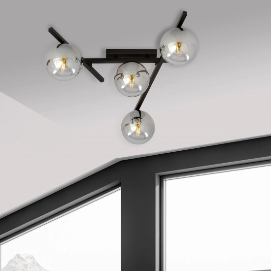 Lampa sufitowa SMART 4 BLACK/GRAFIT 1104/4 EMIBIG Lighting
