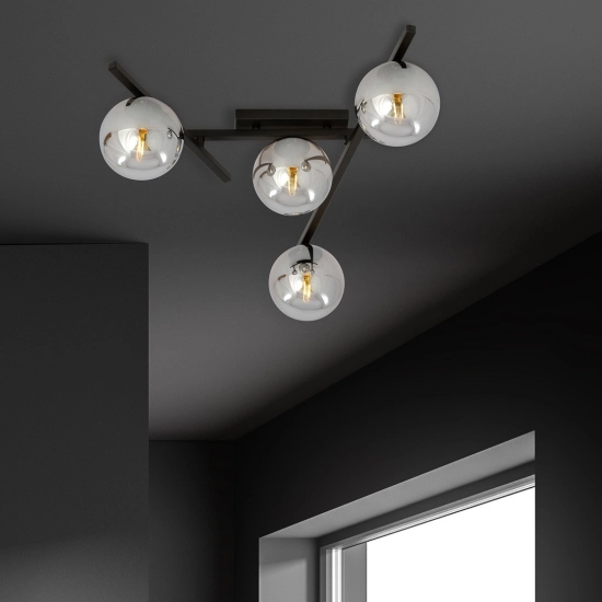 Lampa sufitowa SMART 4 BLACK/GRAFIT 1104/4 EMIBIG Lighting