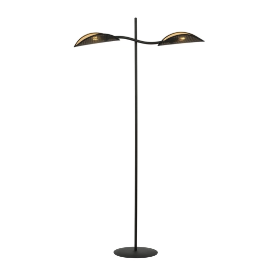 Lampa stojąca LOTUS LP2 BLACK/GOLD 1106/LP2 EMIBIG Lighting - zdjęcie produktu