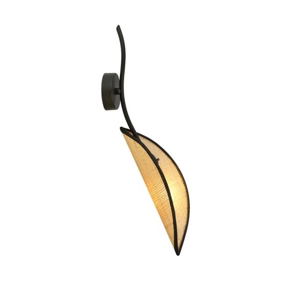 Kinkiet LOTUS K1 BLACK/RATTAN 1108/K1 EMIBIG Lighting - zdjęcie produktu