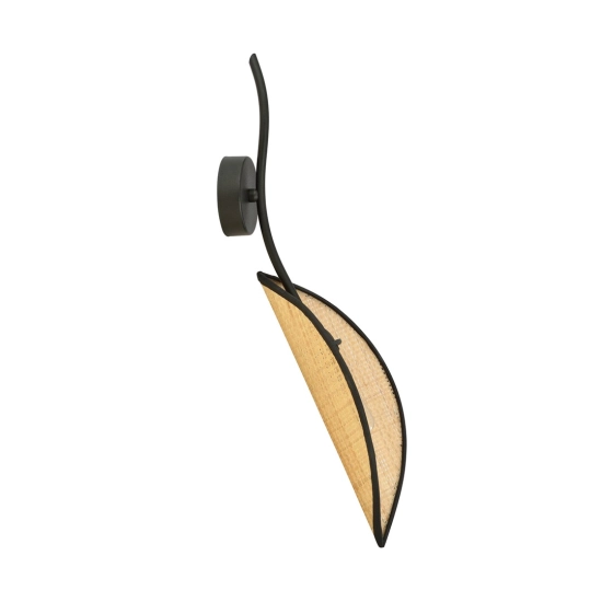 Kinkiet LOTUS K1 BLACK/RATTAN 1108/K1 EMIBIG Lighting