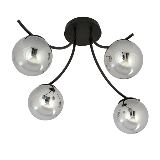 Lampa sufitowa BOSTON 4 BLACK/GRAFIT 1110/4 EMIBIG Lighting