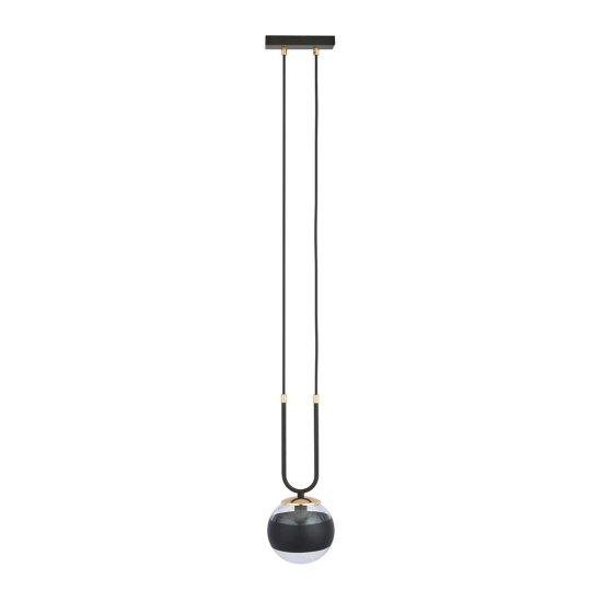 Lampa wisząca GLAM 1 BLACK/STRIPE 1113/1 EMIBIG Lighting