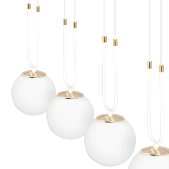 Lampa wisząca GLAM 3 WHITE/OPAL 1115/3 EMIBIG Lighting