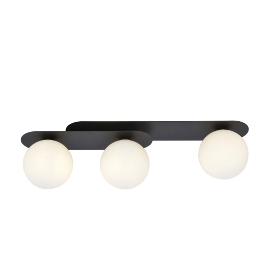 Lampa sufitowa PLAZA 3 BLACK/OPAL 1118/3 EMIBIG Lighting - zdjęcie produktu