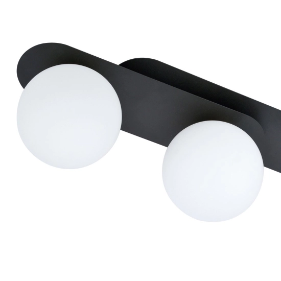 Lampa sufitowa PLAZA 3 BLACK/OPAL 1118/3 EMIBIG Lighting