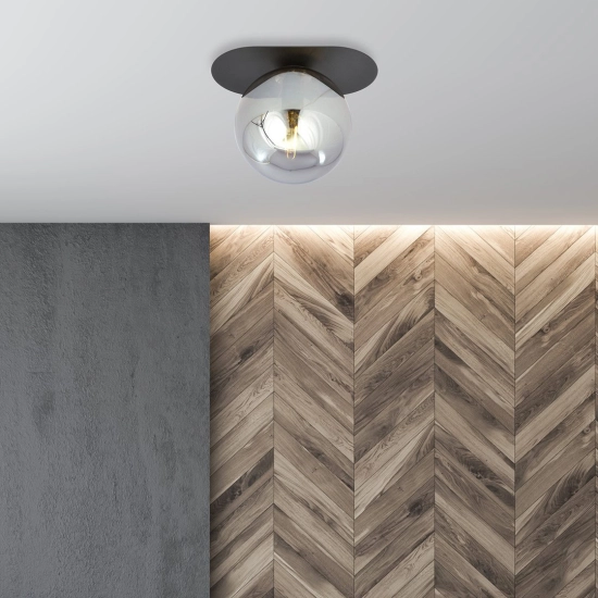 Lampa sufitowa PLAZA 1 BLACK/GRAFIT 1119/1 EMIBIG Lighting