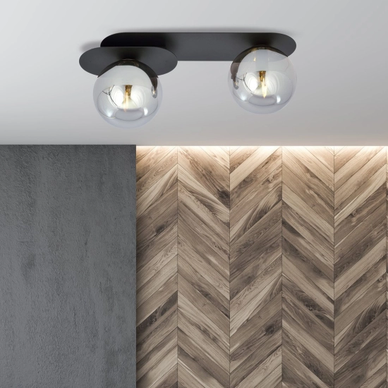 Lampa sufitowa PLAZA 2 BLACK/GRAFIT 1119/2 EMIBIG Lighting