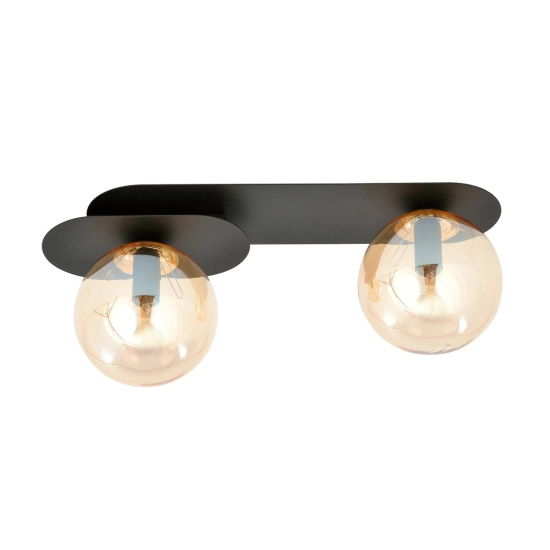 Lampa sufitowa PLAZA 2 BLACK/MIODOWY 1120/2 EMIBIG Lighting