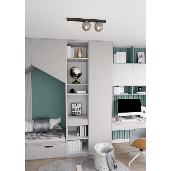 Lampa sufitowa FIT 2 BLACK/GRAFIT 1122/2 EMIBIG Lighting
