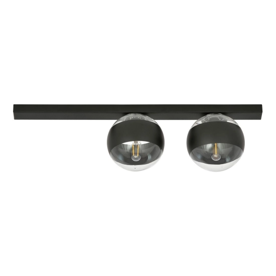Lampa sufitowa FIT 2 BLACK/STRIPE 1123/2 EMIBIG Lighting