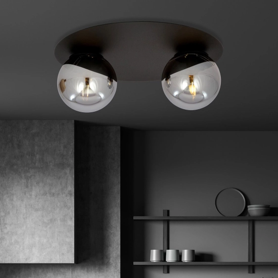 Lampa sufitowa SOLAR 2 BLACK/GRAFIT 1128/2 EMIBIG Lighting