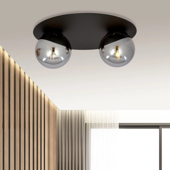 Lampa sufitowa SOLAR 2 BLACK/GRAFIT 1128/2 EMIBIG Lighting
