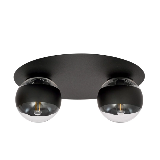 Lampa sufitowa SOLAR 2 BLACK/STRIPE 1129/2 EMIBIG Lighting