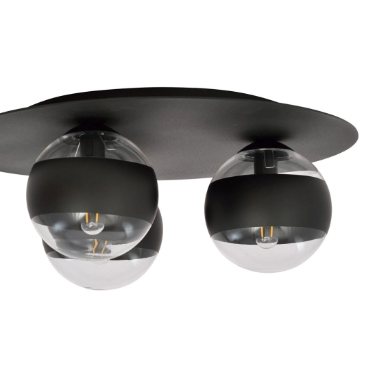 Lampa sufitowa SOLAR 3 BLACK/STRIPE 1129/3 EMIBIG Lighting