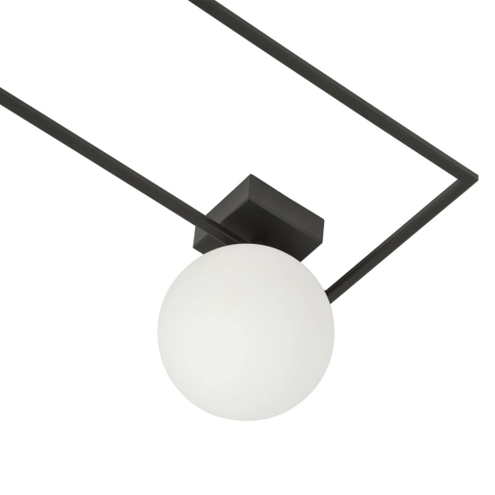 Lampa sufitowa IMAGO 1A BLACK/OPAL 1130/1A EMIBIG Lighting