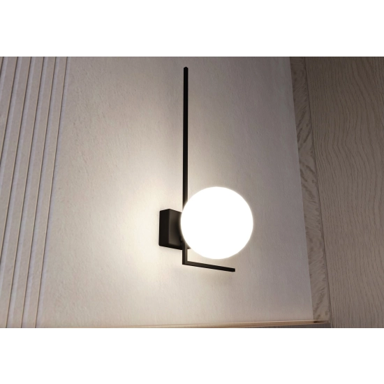 Lampa sufitowa IMAGO 1F BLACK/OPAL 1130/1F EMIBIG Lighting