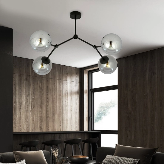 Lampa sufitowa SPACE 4 BLACK/GRAFIT 1134/4 EMIBIG Lighting