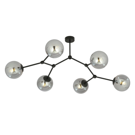 Lampa sufitowa SPACE 6 BLACK/GRAFIT 1134/6 EMIBIG Lighting - zdjęcie produktu