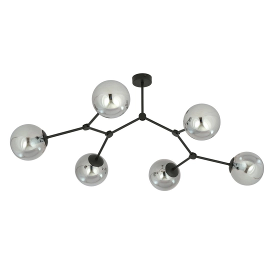 Lampa sufitowa SPACE 6 BLACK/GRAFIT 1134/6 EMIBIG Lighting