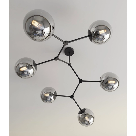 Lampa sufitowa SPACE 6 BLACK/GRAFIT 1134/6 EMIBIG Lighting