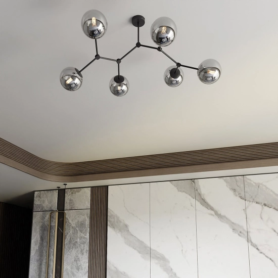 Lampa sufitowa SPACE 6 BLACK/GRAFIT 1134/6 EMIBIG Lighting