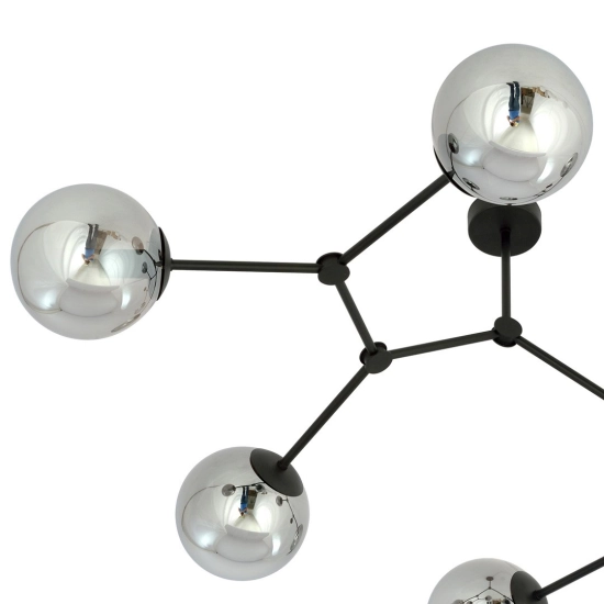 Lampa sufitowa SPACE 6 BLACK/GRAFIT 1134/6 EMIBIG Lighting