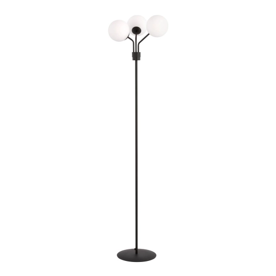 Lampa stojąca NOVA LP3 BLACK/OPAL 1138/LP3 EMIBIG Lighting