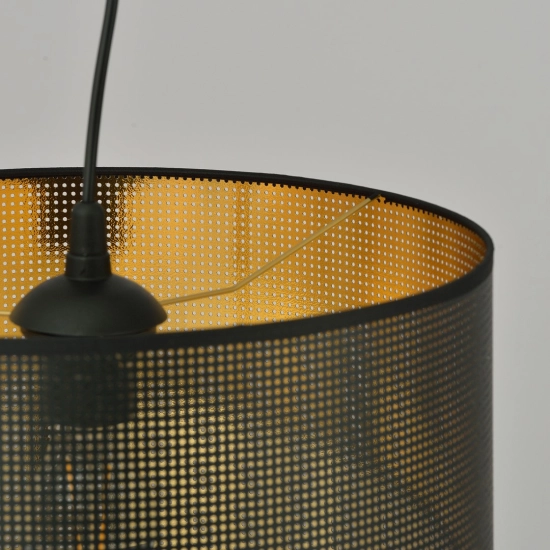 Lampa wisząca ASTON 1 BLACK/GOLD 1148/1 EMIBIG Lighting