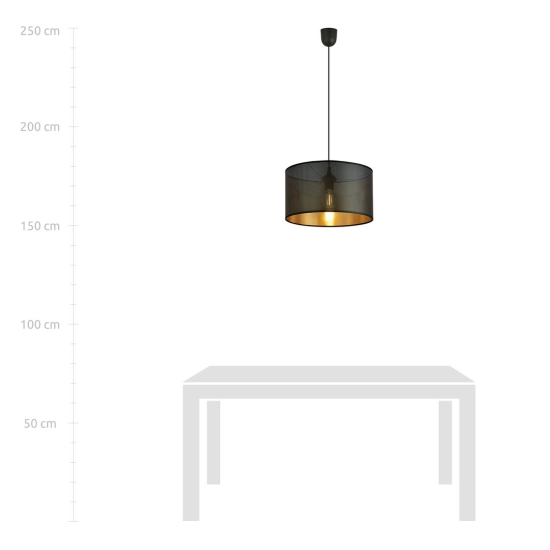 Lampa wisząca ASTON 1 BLACK/GOLD 1148/1 EMIBIG Lighting