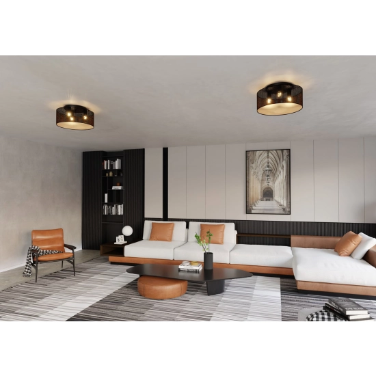 Lampa sufitowa ASTON 3 BLACK/GOLD 1148/3 EMIBIG Lighting