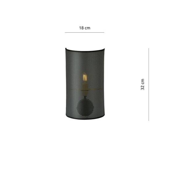 Kinkiet ASTON K1 BLACK/GOLD 1148/K1 EMIBIG Lighting