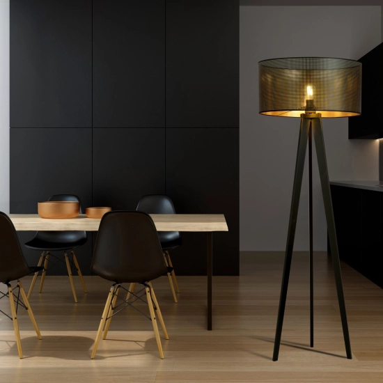 Lampa stojąca ASTON LP1 BLACK/GOLD 1148/LP1 EMIBIG Lighting