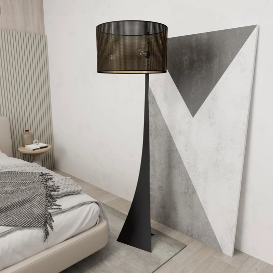 Lampa stojąca ESTRELLA LP1 BLACK/GOLD 1156/LP1 EMIBIG Lighting