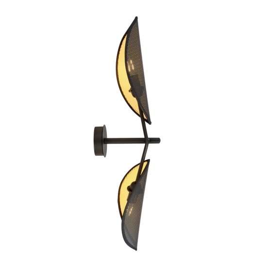 Kinkiet VENE K2 BLACK/GOLD 1158/K2 EMIBIG Lighting - zdjęcie produktu