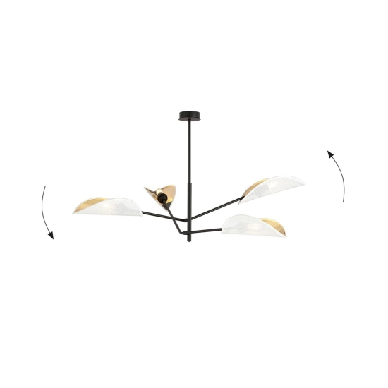 Lampa sufitowa VENE 4 WHITE/GOLD 1159/4 EMIBIG Lighting