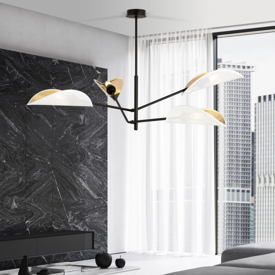 Lampa sufitowa VENE 4 WHITE/GOLD 1159/4 EMIBIG Lighting