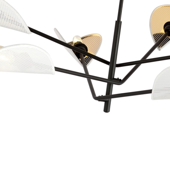 Lampa sufitowa VENE 6 WHITE/GOLD 1159/6 EMIBIG Lighting