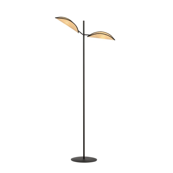 Lampa stojąca VENE LP2 BLACK/RATTAN 1160/LP2 EMIBIG Lighting - zdjęcie produktu