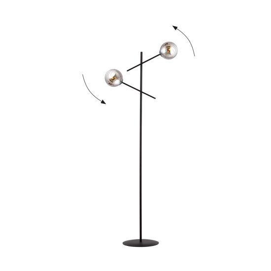 Lampa stojąca LINEAR LP2 BLACK/GRAFIT 1167/LP2 EMIBIG Lighting