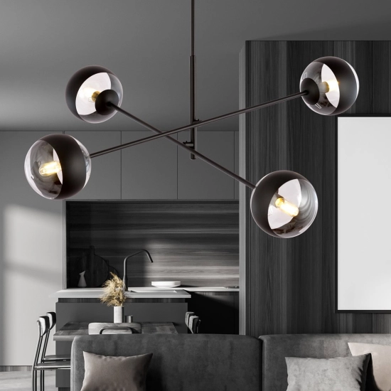 Lampa wisząca LINEAR 4 BLACK/STRIPE 1168/4 EMIBIG Lighting